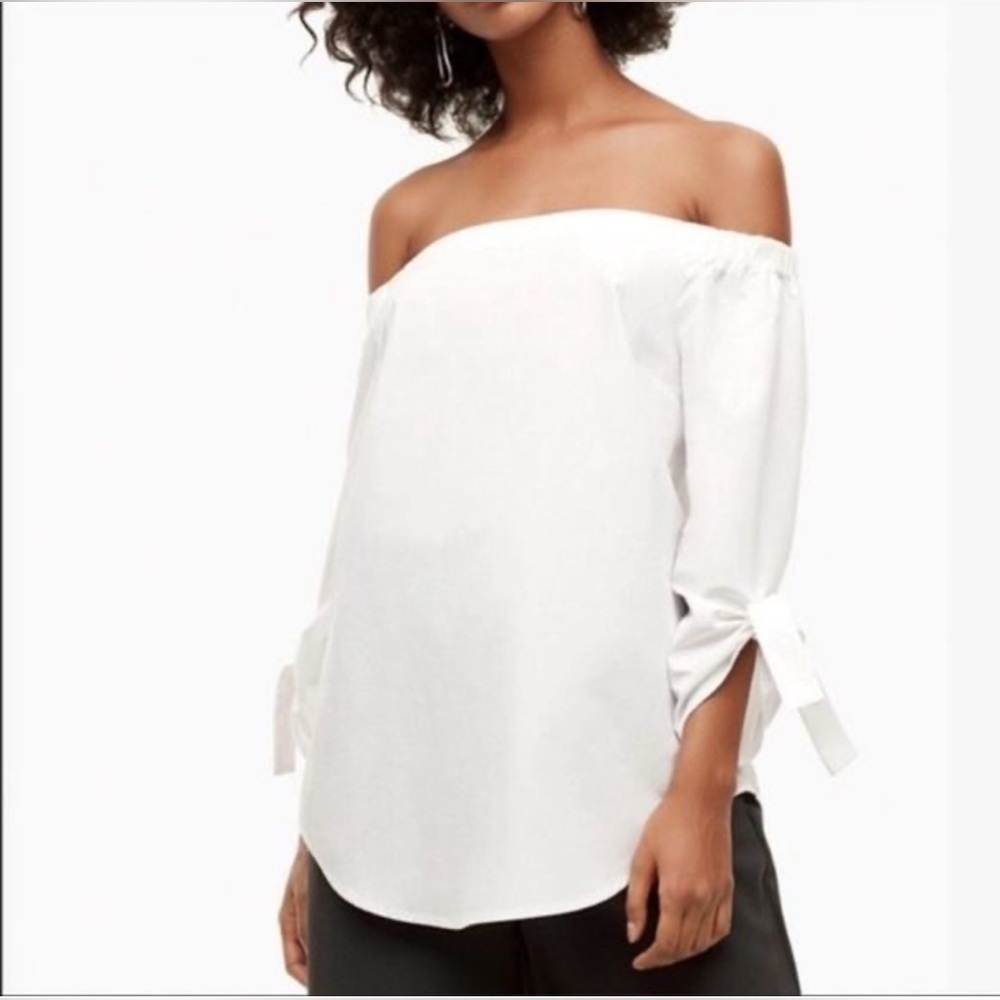 Babaton Malik Off The Shoulder Blouse XS White
